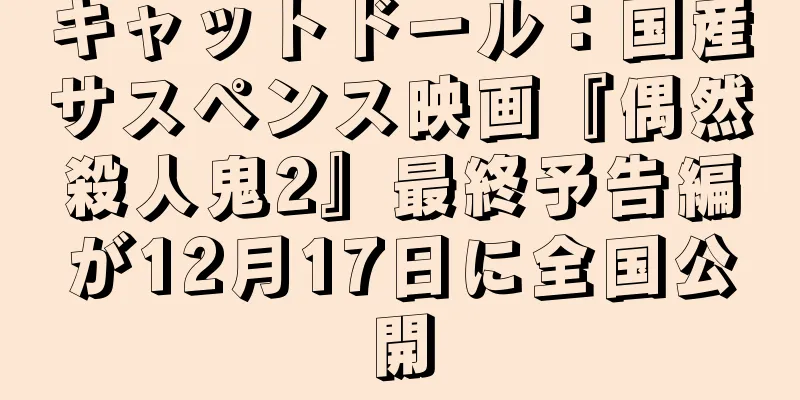 キャットドール：国産サスペンス映画『偶然殺人鬼2』最終予告編が12月17日に全国公開