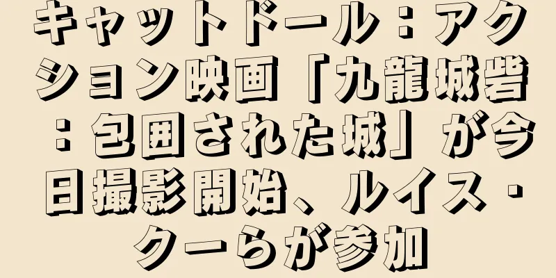 キャットドール：アクション映画「九龍城砦：包囲された城」が今日撮影開始、ルイス・クーらが参加