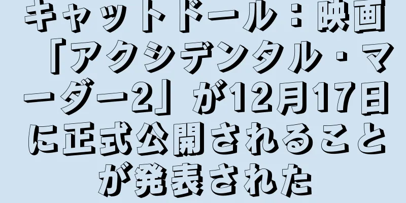 キャットドール：映画「アクシデンタル・マーダー2」が12月17日に正式公開されることが発表された