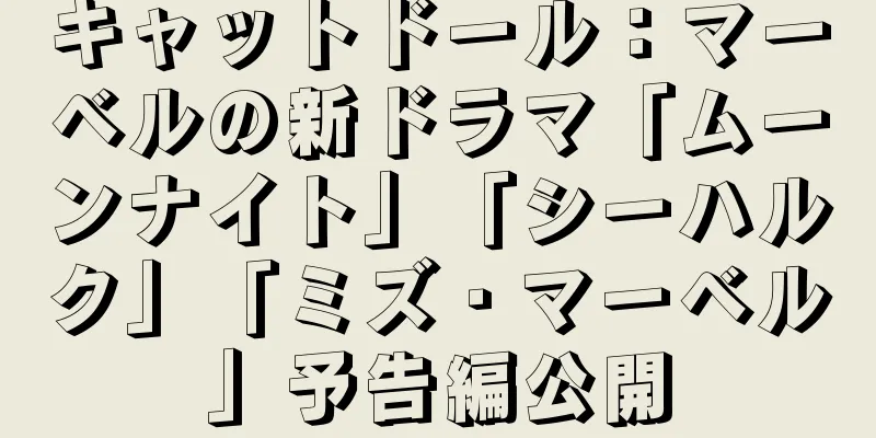 キャットドール：マーベルの新ドラマ「ムーンナイト」「シーハルク」「ミズ・マーベル」予告編公開