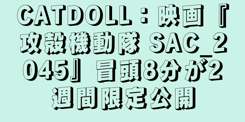 CATDOLL：映画『攻殻機動隊 SAC_2045』冒頭8分が2週間限定公開