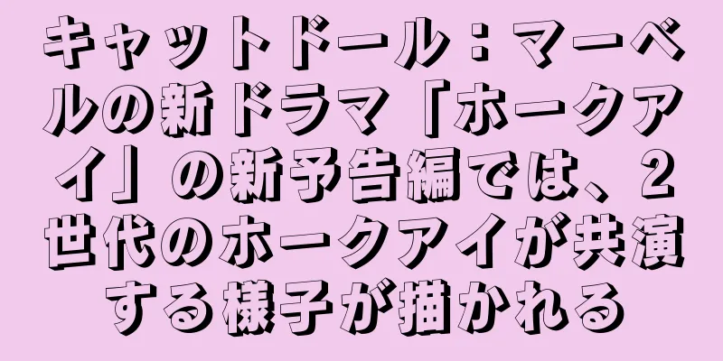 キャットドール：マーベルの新ドラマ「ホークアイ」の新予告編では、2世代のホークアイが共演する様子が描かれる