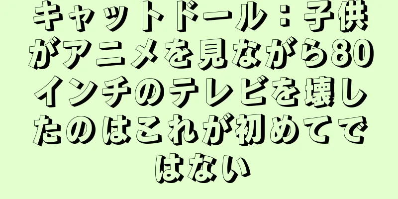 キャットドール：子供がアニメを見ながら80インチのテレビを壊したのはこれが初めてではない