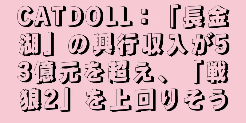 CATDOLL：「長金湖」の興行収入が53億元を超え、「戦狼2」を上回りそう