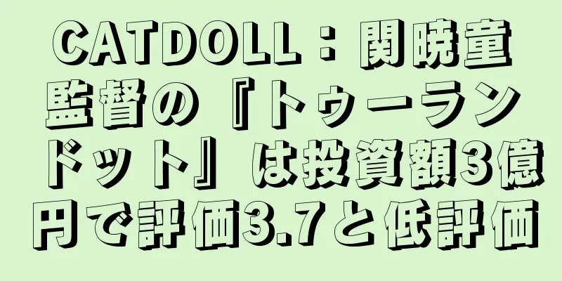 CATDOLL：関暁童監督の『トゥーランドット』は投資額3億円で評価3.7と低評価