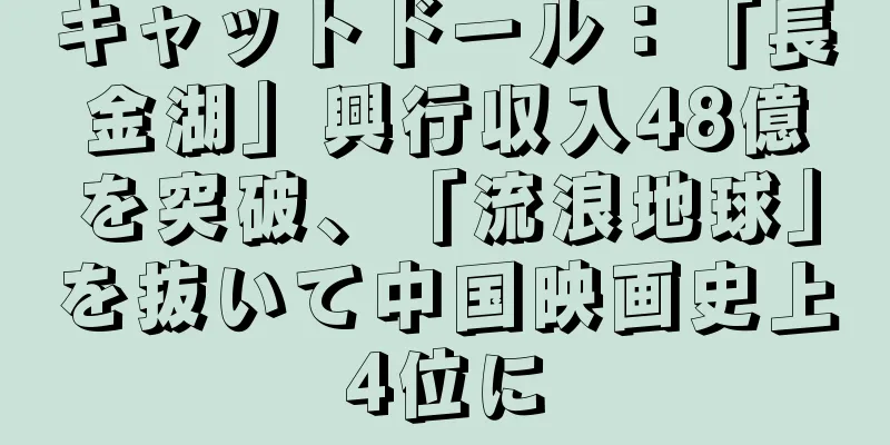 キャットドール：「長金湖」興行収入48億を突破、「流浪地球」を抜いて中国映画史上4位に