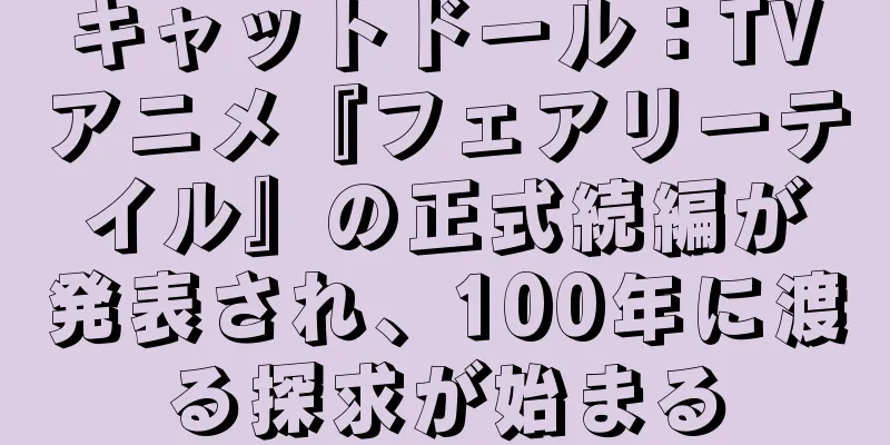 キャットドール：TVアニメ『フェアリーテイル』の正式続編が発表され、100年に渡る探求が始まる