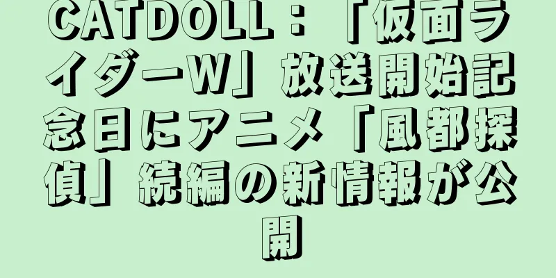 CATDOLL：「仮面ライダーW」放送開始記念日にアニメ「風都探偵」続編の新情報が公開