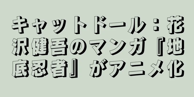 キャットドール：花沢健吾のマンガ『地底忍者』がアニメ化
