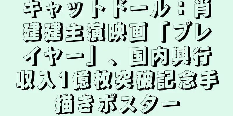 キャットドール：肖建建主演映画「プレイヤー」、国内興行収入1億枚突破記念手描きポスター