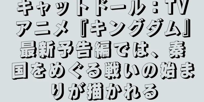 キャットドール：TVアニメ『キングダム』最新予告編では、秦国をめぐる戦いの始まりが描かれる