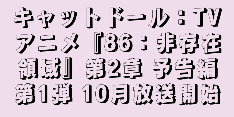 キャットドール：TVアニメ『86：非存在領域』第2章 予告編第1弾 10月放送開始