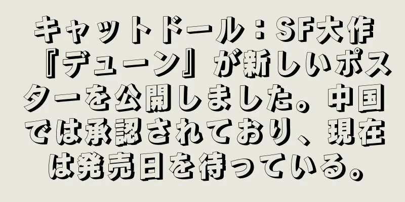 キャットドール：SF大作『デューン』が新しいポスターを公開しました。中国では承認されており、現在は発売日を待っている。