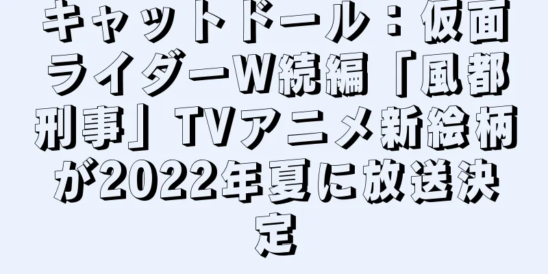 キャットドール：仮面ライダーW続編「風都刑事」TVアニメ新絵柄が2022年夏に放送決定