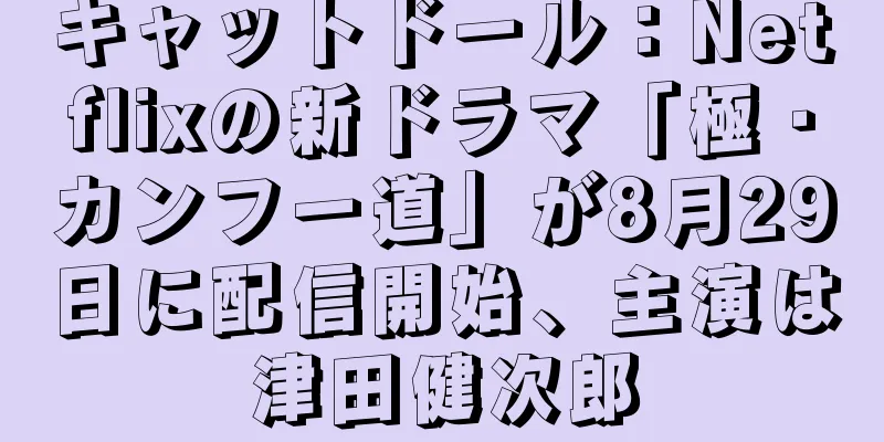 キャットドール：Netflixの新ドラマ「極・カンフー道」が8月29日に配信開始、主演は津田健次郎