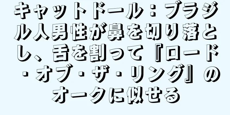 キャットドール：ブラジル人男性が鼻を切り落とし、舌を割って『ロード・オブ・ザ・リング』のオークに似せる