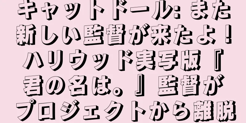 キャットドール: また新しい監督が来たよ！ハリウッド実写版『君の名は。』監督がプロジェクトから離脱