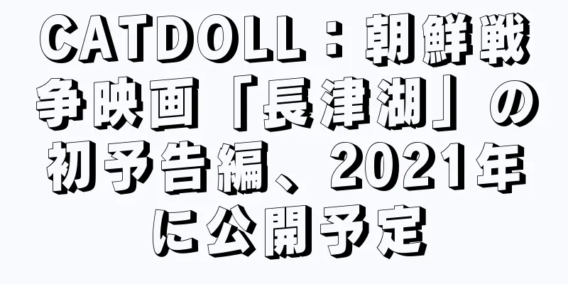 CATDOLL：朝鮮戦争映画「長津湖」の初予告編、2021年に公開予定