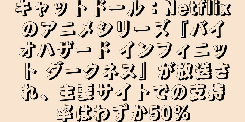キャットドール：Netflixのアニメシリーズ『バイオハザード インフィニット ダークネス』が放送され、主要サイトでの支持率はわずか50％