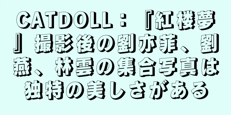 CATDOLL：『紅楼夢』撮影後の劉亦菲、劉燕、林雲の集合写真は独特の美しさがある