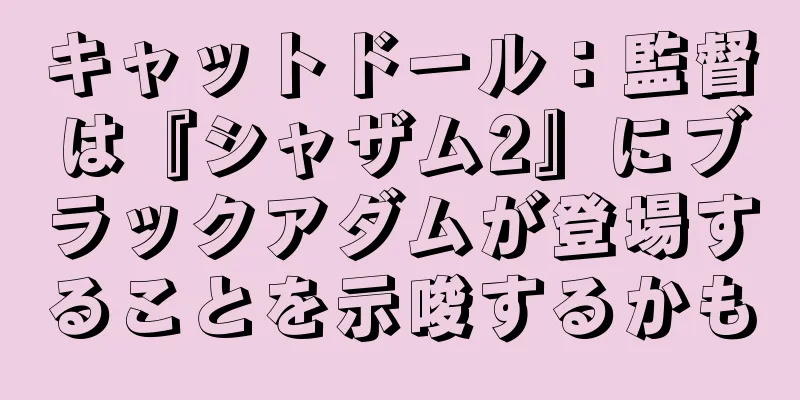 キャットドール：監督は『シャザム2』にブラックアダムが登場することを示唆するかも