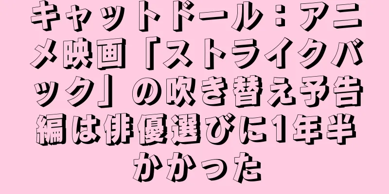 キャットドール：アニメ映画「ストライクバック」の吹き替え予告編は俳優選びに1年半かかった
