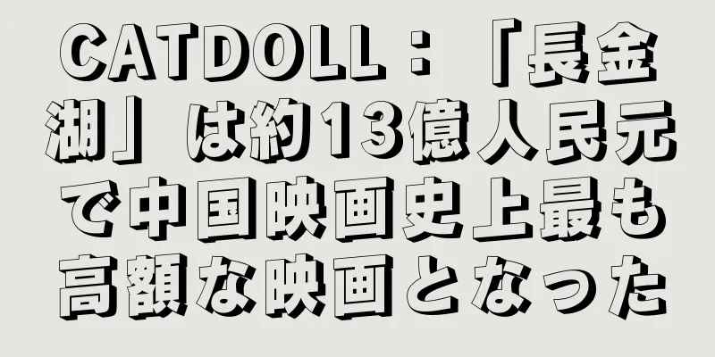 CATDOLL：「長金湖」は約13億人民元で中国映画史上最も高額な映画となった