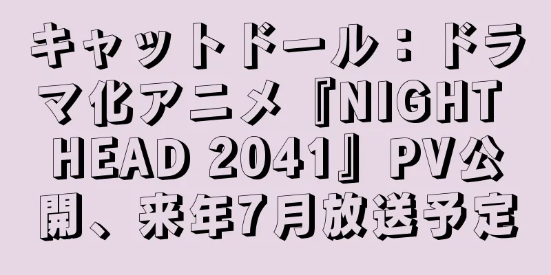 キャットドール：ドラマ化アニメ『NIGHT HEAD 2041』PV公開、来年7月放送予定