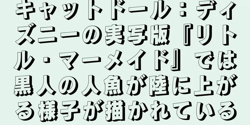 キャットドール：ディズニーの実写版『リトル・マーメイド』では黒人の人魚が陸に上がる様子が描かれている