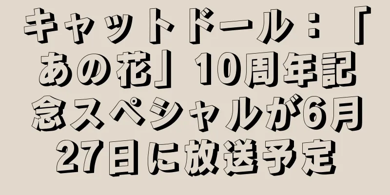 キャットドール：「あの花」10周年記念スペシャルが6月27日に放送予定