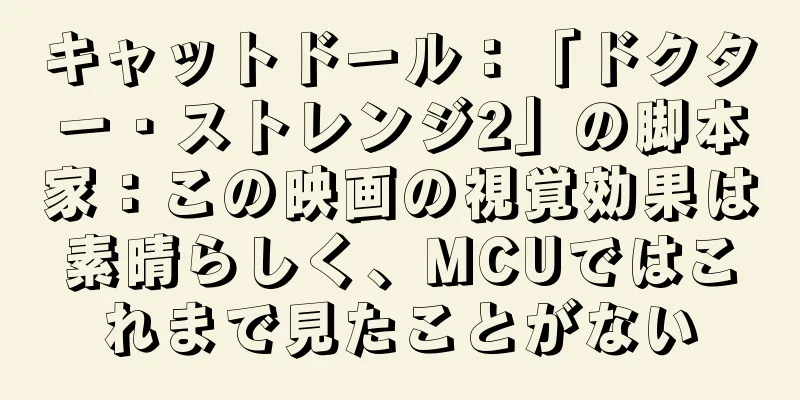 キャットドール：「ドクター・ストレンジ2」の脚本家：この映画の視覚効果は素晴らしく、MCUではこれまで見たことがない