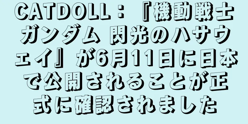 CATDOLL：『機動戦士ガンダム 閃光のハサウェイ』が6月11日に日本で公開されることが正式に確認されました