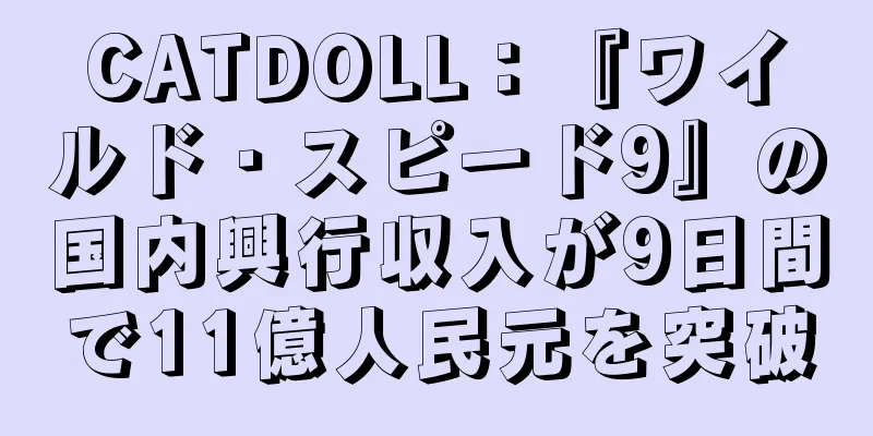 CATDOLL：『ワイルド・スピード9』の国内興行収入が9日間で11億人民元を突破
