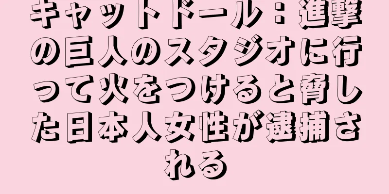 キャットドール：進撃の巨人のスタジオに行って火をつけると脅した日本人女性が逮捕される