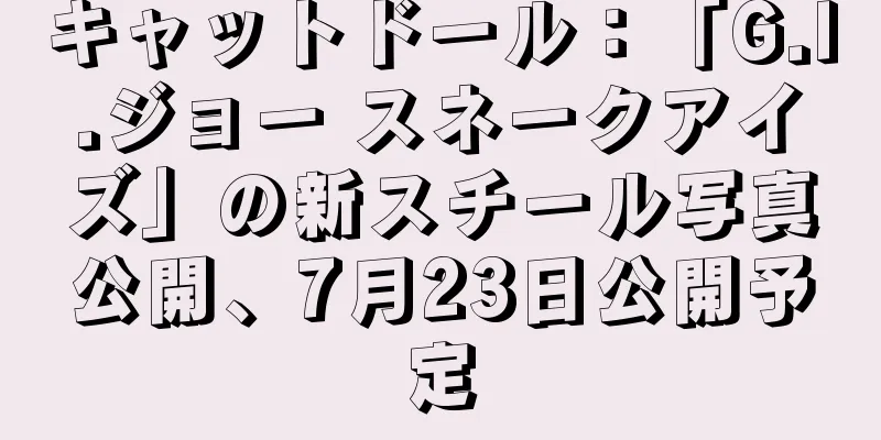 キャットドール：「G.I.ジョー スネークアイズ」の新スチール写真公開、7月23日公開予定