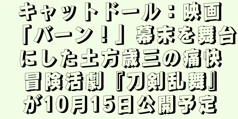 キャットドール：映画「バーン！」幕末を舞台にした土方歳三の痛快冒険活劇『刀剣乱舞』が10月15日公開予定