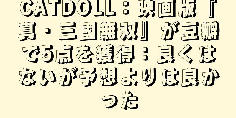 CATDOLL：映画版『真・三國無双』が豆瓣で5点を獲得：良くはないが予想よりは良かった