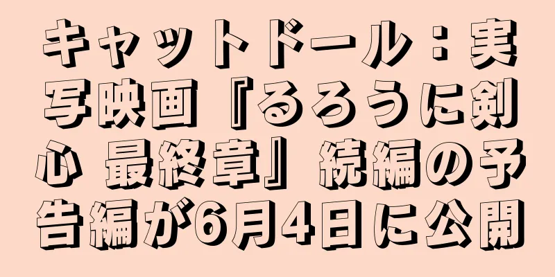 キャットドール：実写映画『るろうに剣心 最終章』続編の予告編が6月4日に公開