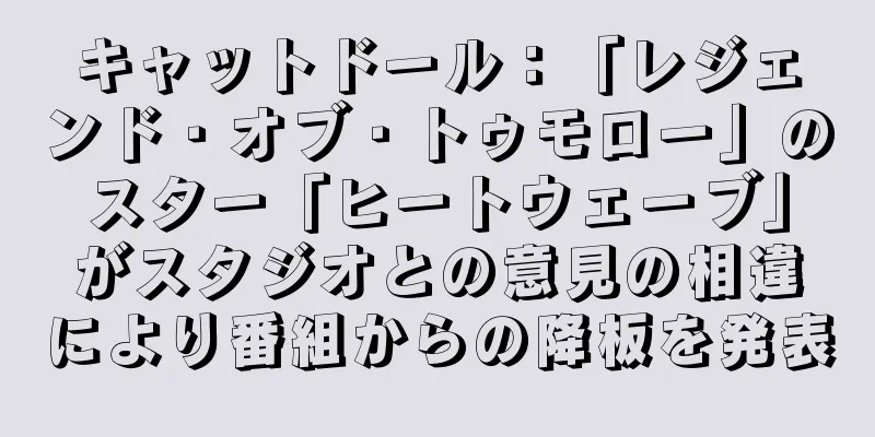 キャットドール：「レジェンド・オブ・トゥモロー」のスター「ヒートウェーブ」がスタジオとの意見の相違により番組からの降板を発表
