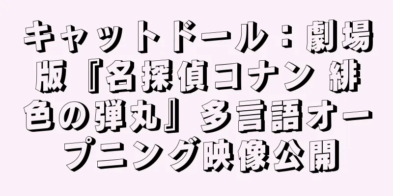 キャットドール：劇場版『名探偵コナン 緋色の弾丸』多言語オープニング映像公開