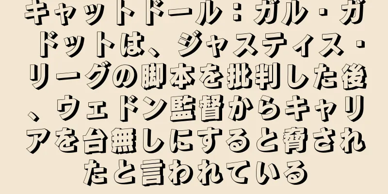 キャットドール：ガル・ガドットは、ジャスティス・リーグの脚本を批判した後、ウェドン監督からキャリアを台無しにすると脅されたと言われている