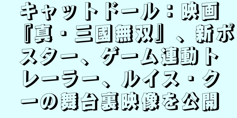 キャットドール：映画『真・三國無双』、新ポスター、ゲーム連動トレーラー、ルイス・クーの舞台裏映像を公開
