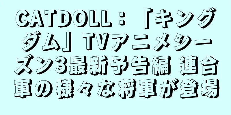 CATDOLL：「キングダム」TVアニメシーズン3最新予告編 連合軍の様々な将軍が登場