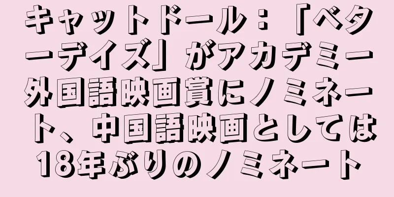 キャットドール：「ベターデイズ」がアカデミー外国語映画賞にノミネート、中国語映画としては18年ぶりのノミネート