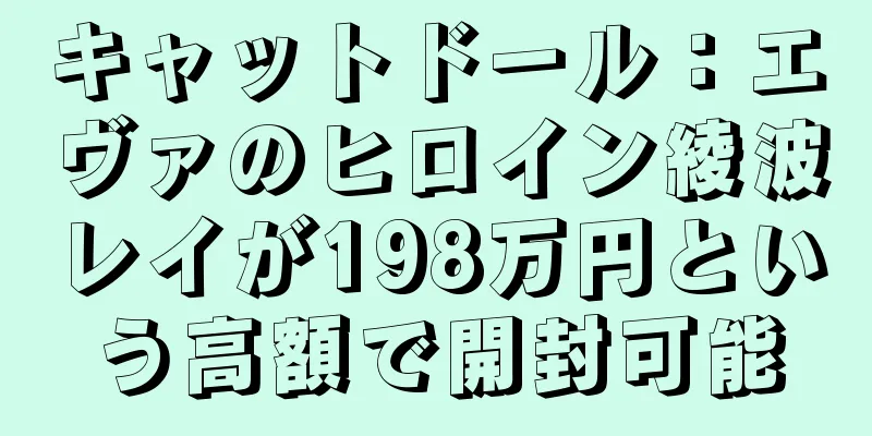 キャットドール：エヴァのヒロイン綾波レイが198万円という高額で開封可能