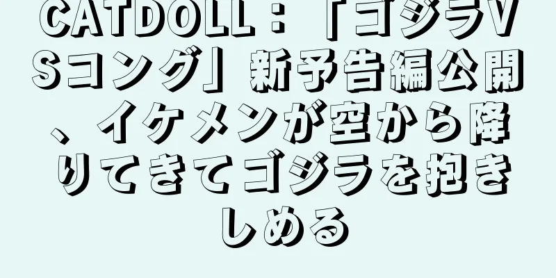 CATDOLL：「ゴジラVSコング」新予告編公開、イケメンが空から降りてきてゴジラを抱きしめる