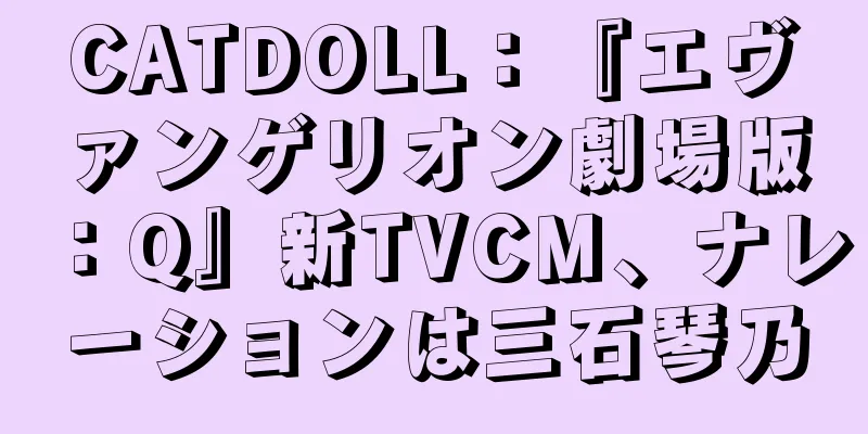 CATDOLL：『エヴァンゲリオン劇場版：Q』新TVCM、ナレーションは三石琴乃
