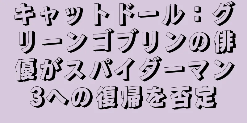 キャットドール：グリーンゴブリンの俳優がスパイダーマン3への復帰を否定