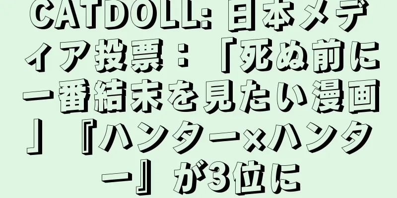 CATDOLL: 日本メディア投票：「死ぬ前に一番結末を見たい漫画」『ハンター×ハンター』が3位に