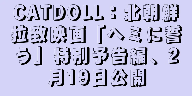 CATDOLL：北朝鮮拉致映画「ヘミに誓う」特別予告編、2月19日公開